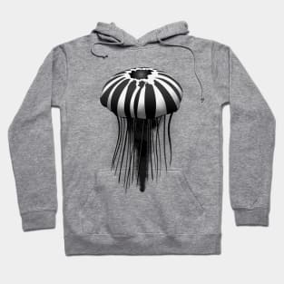 Black and White Jellyfish Hoodie